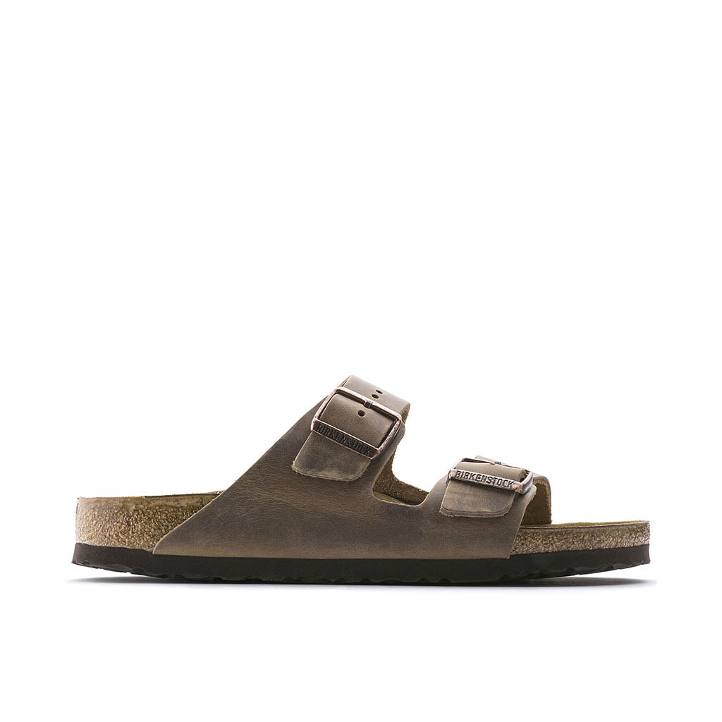 Arizona Oiled Leather Narrow - Tobacco Brown