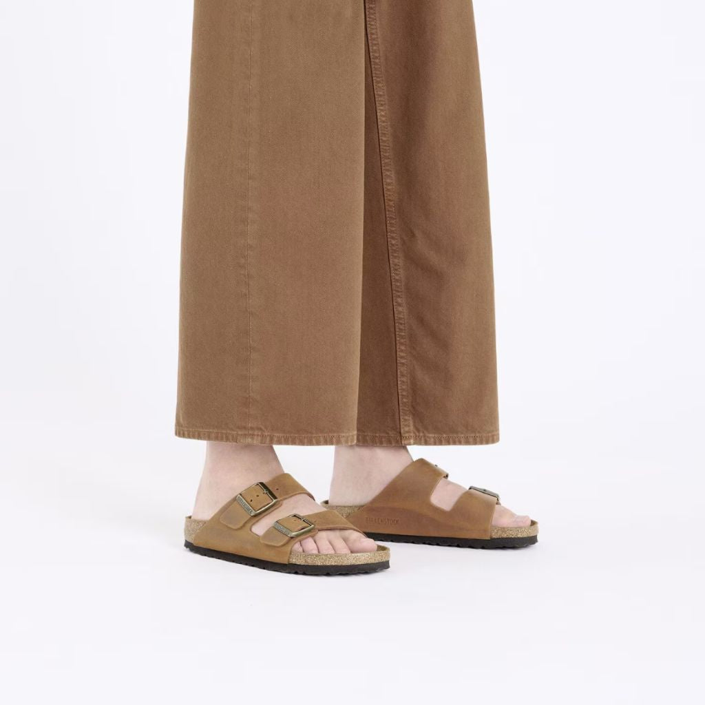 Arizona Oiled Leather Narrow - Cognac