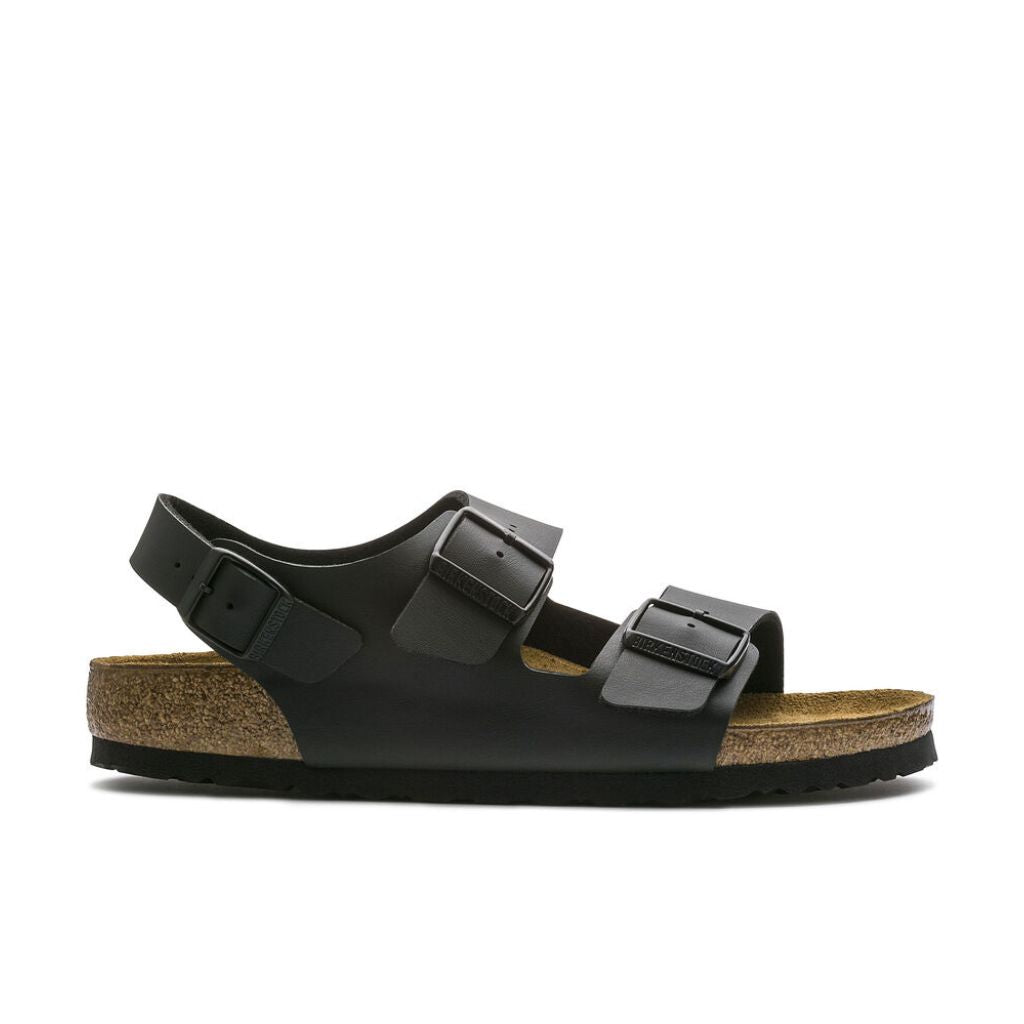 Milano Smooth Leather Narrow - Black