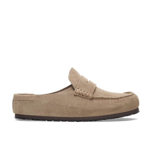 Naples Wrapped Leather Suede Soft Footbed - Taupe